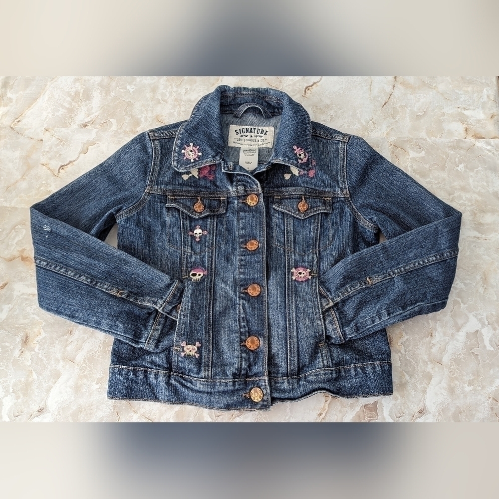Levis Signature Women’s Jean Jacket Size S - Picture 4 of 16
